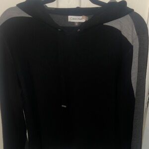 Calvin Klein Two-Tone Black and Gray Hoodie